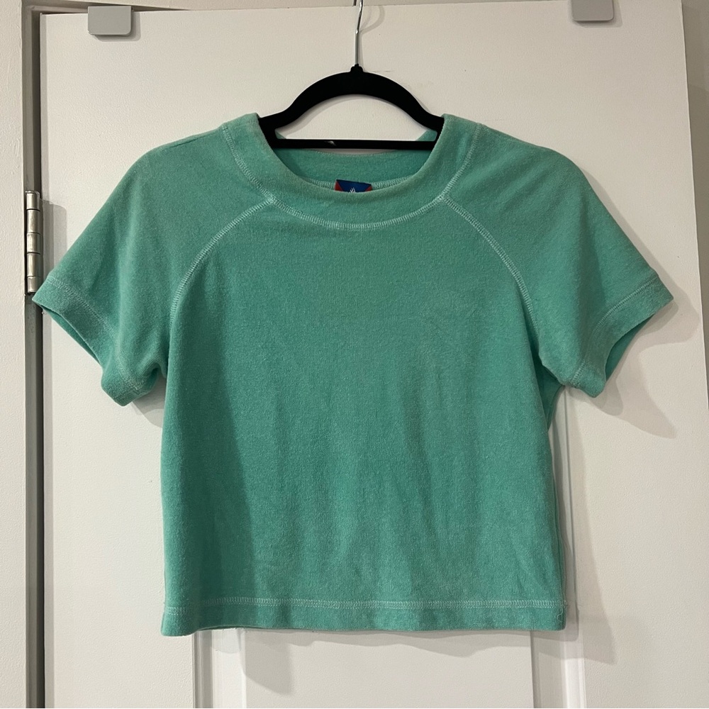 OPENING CEREMONY crop terry cloth top